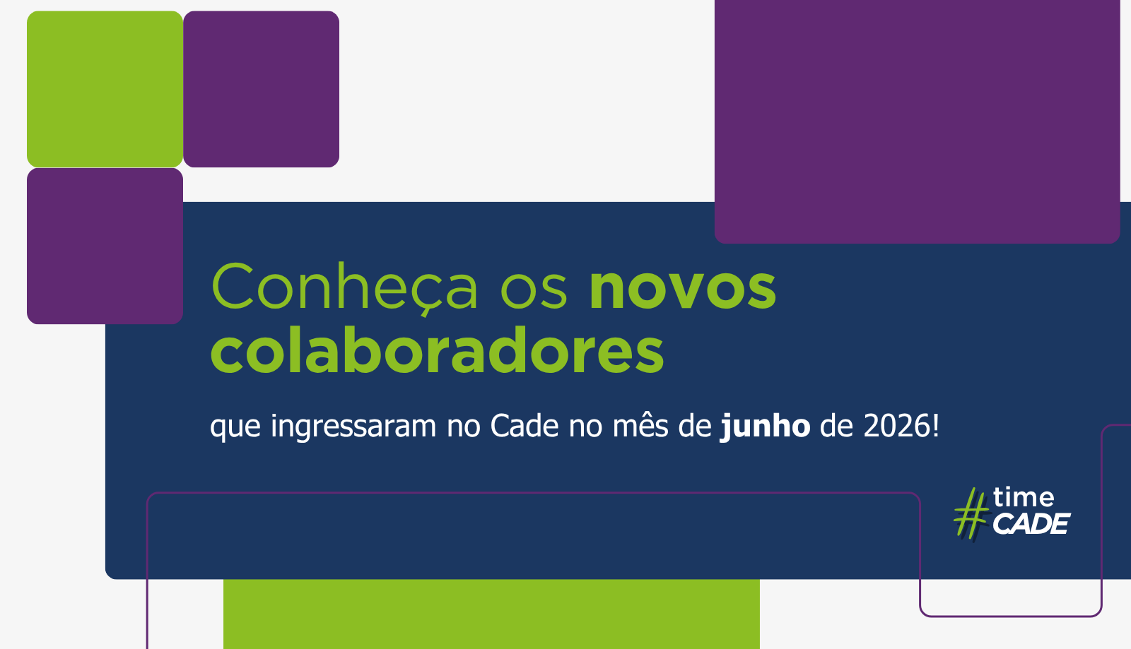 Conheça o perfil dos colaboradores que se juntaram ao Cade em junho!