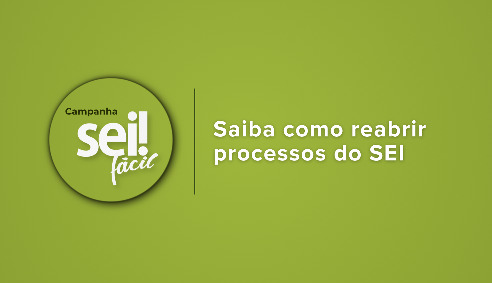 Sei Fácil- Saiba como reabrir os processos da sua unidade que já foram concluídos!